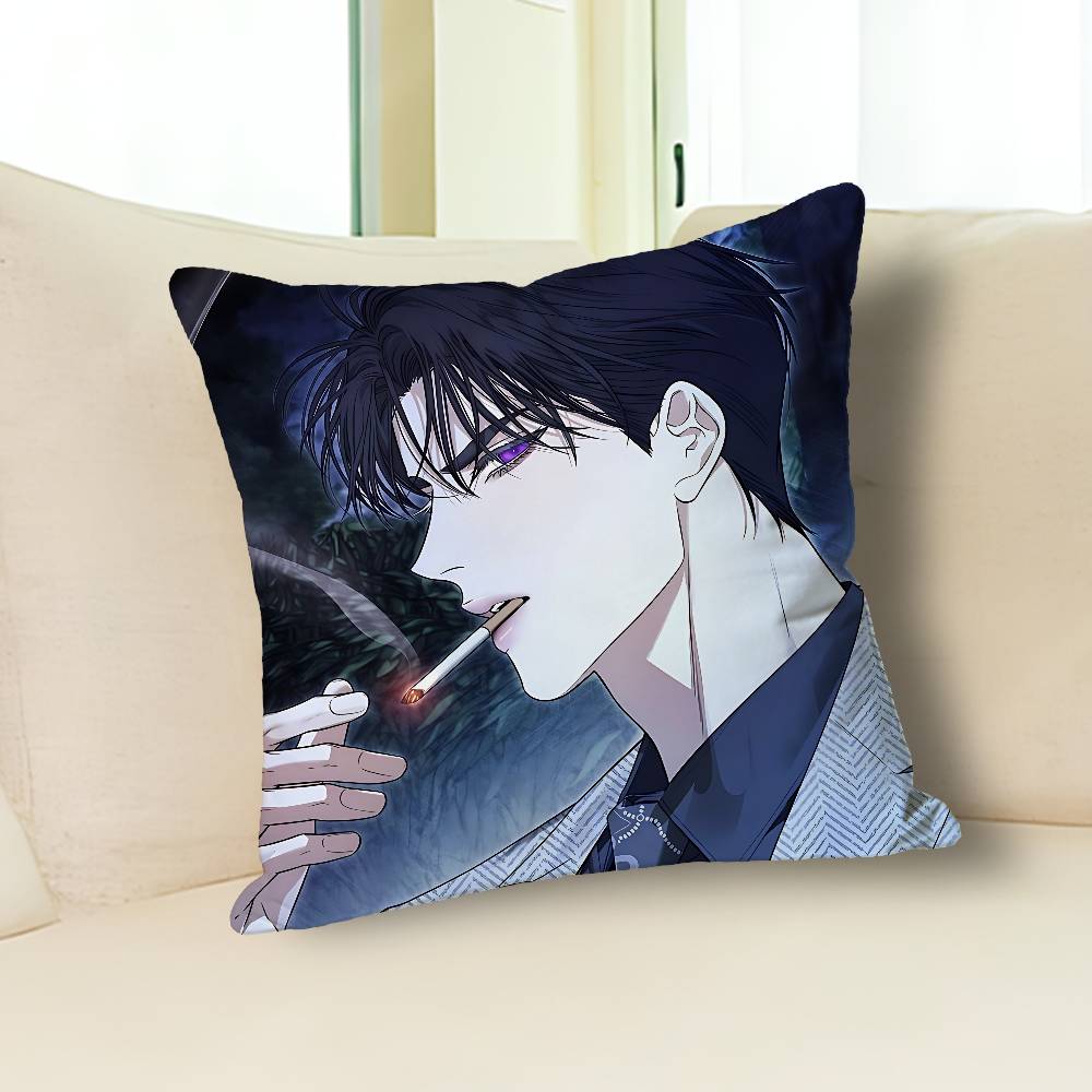 Webtoons Kiss Me If You Can Pillow Cases for Bedroom Living Room Sofa Home Decor Polyester Cushion Cover with Zipper
