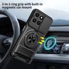 KEYSION Magnetic Phone Case for HONOR X7d 4G 5G Slide Camera Protection Upright Kickstand Shockproof Cover for Honor 400 Smart 5G