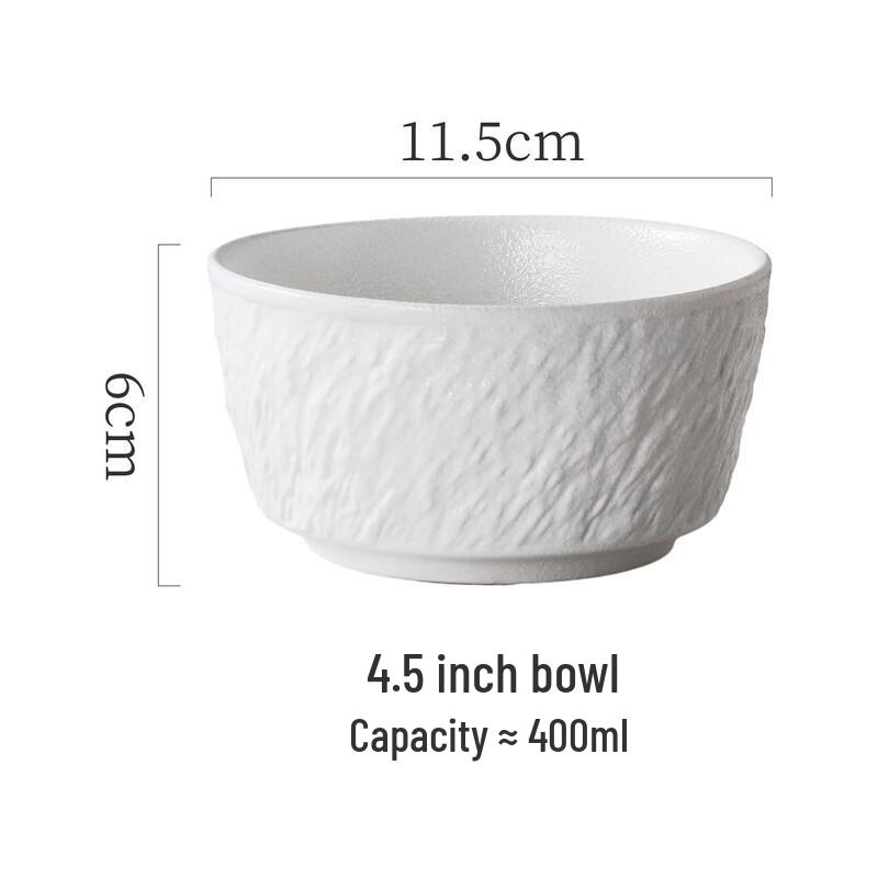 Zhishi Japanese Style Ceramic Bowls with Rock Pattern