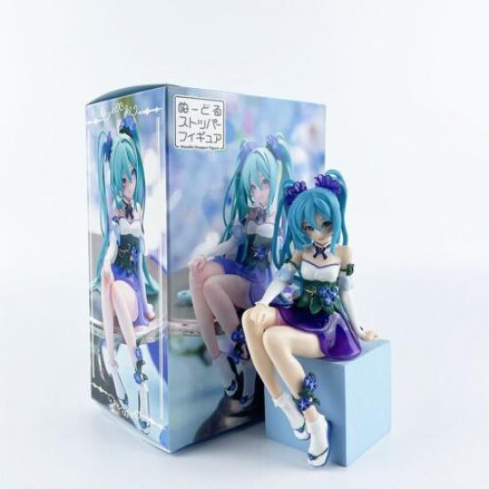 Vocaloid Hatsune Morning Glory Miku Japanese Noodle Stopper Figure BOX 14cm Uk