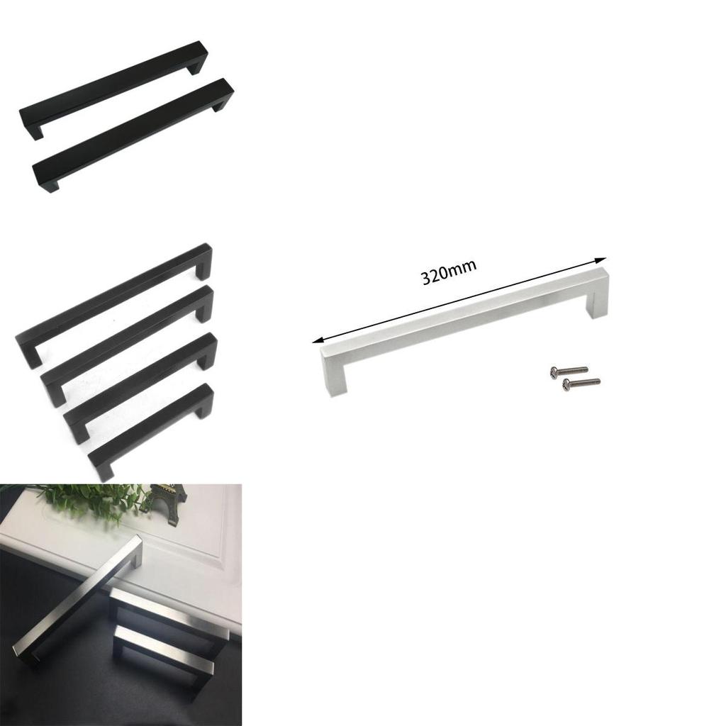 Gebürstete Edelstahl Schubladengriffe für Küchenschränke und Kleiderschränke im zeitgenössischen Stil