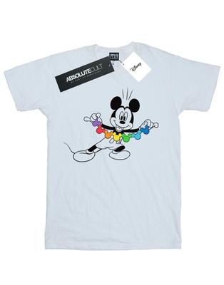 Jungen-T-Shirt mit Mickey-Mouse-Regenbogenkette