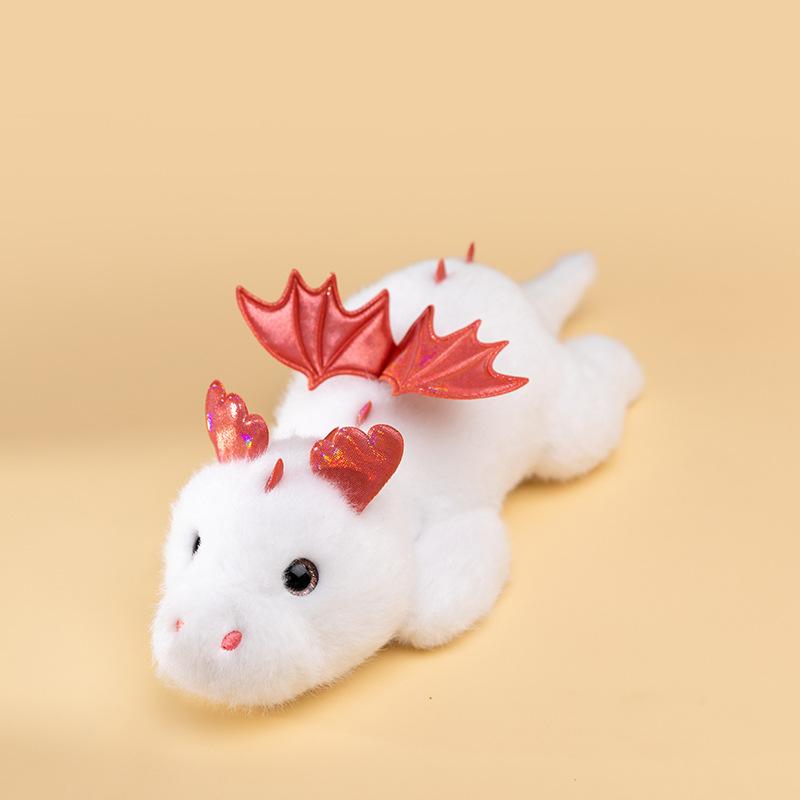 

Мультяшный летающий дракон, плюшевая игрушка на ладонь, мальчишеская, для позирования на столе, детская кукла-динозавр, украшения для машины 28cm【0.14kg】