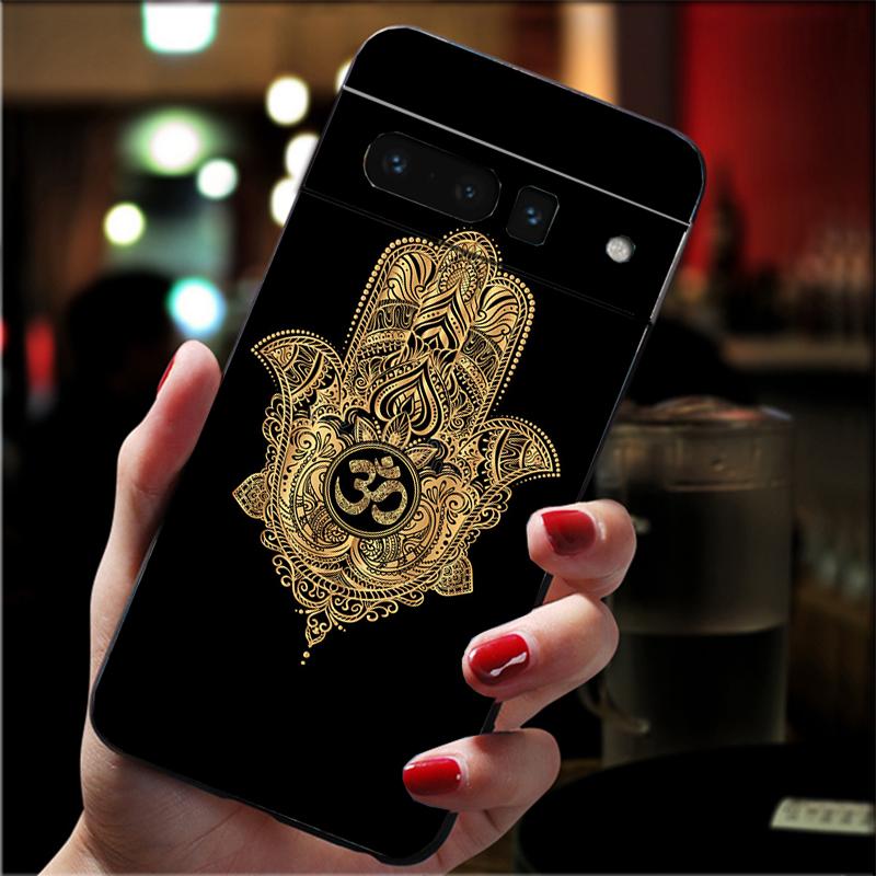 Phone Case For Google Pixel 10 9 Pro XL 9A 8 7 6 Pro Pixel 8A 7A 6A Pixel 8 7 6 5 Hamsa Hand of Fatima