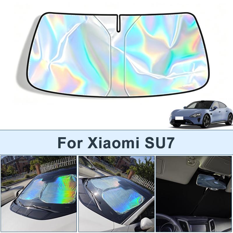 Foldable Front Windshield Sun Shade For Xiaomi SU7 UV Reflective Sun Protection Cover Car Interior Accessories