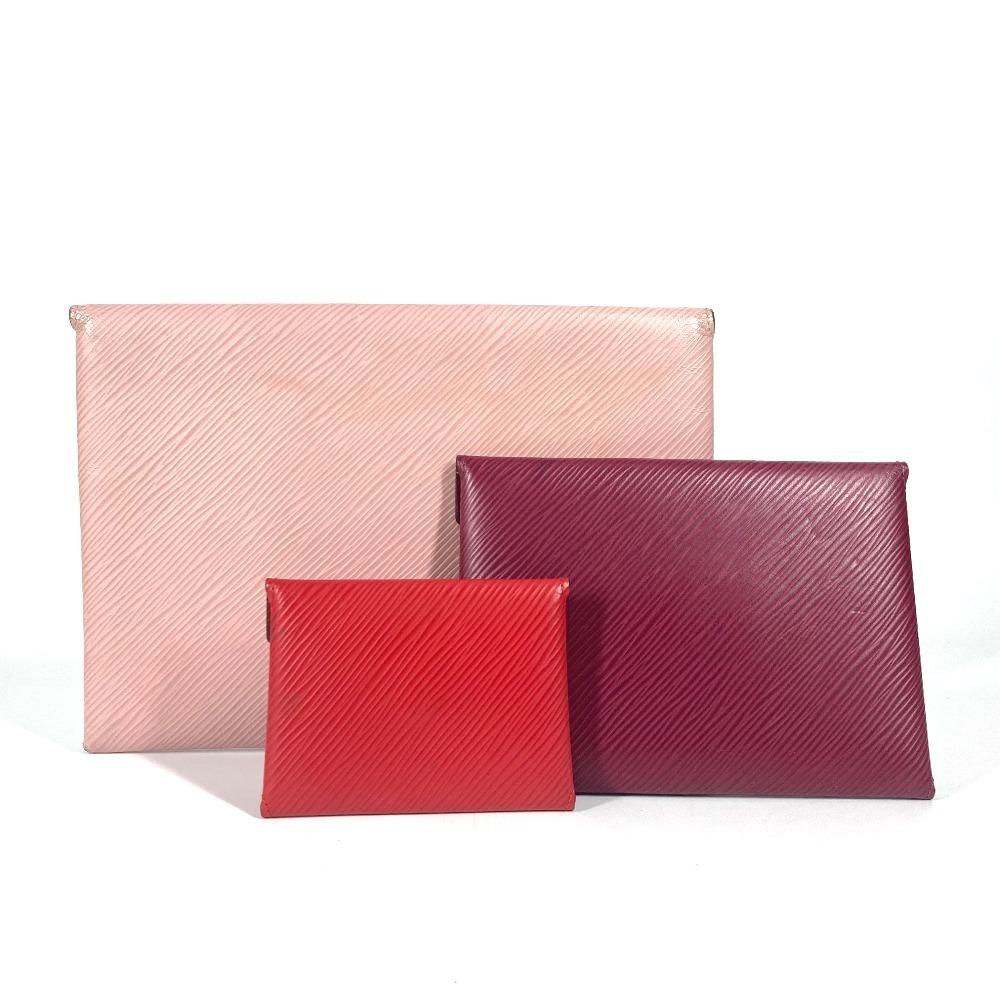 Louis Vuitton M62457 Epi Pochette Kirigami 3-piece pouch coin purse case Clutch