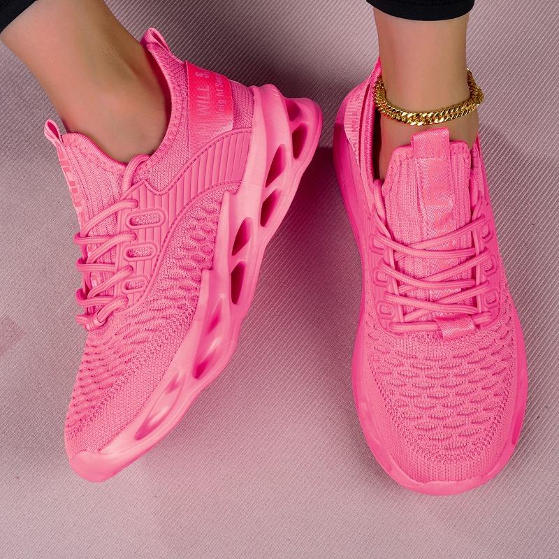 Women's/Men's Sneakers Large Size Lightweight Sports Shoes Flyweave Fitness Jogging Shoes Outdoor Sports Shoes