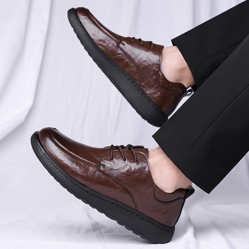 Fashion All-match Mens Comfortable Sneakers  Men's Dress Business Shoes Classic Men Casual Walking Shoes Fashion Lace-Up Men's Footwear