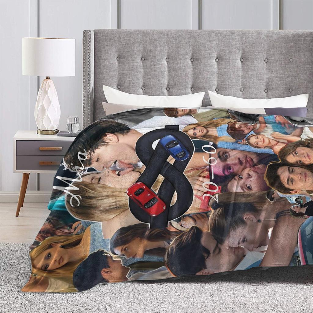 Film Culpa Mia Blankets Soft Aesthetic Plush Throw Blanket For Couch Chair Sofa Bed Travel Flannel Bedspread Bed Cover