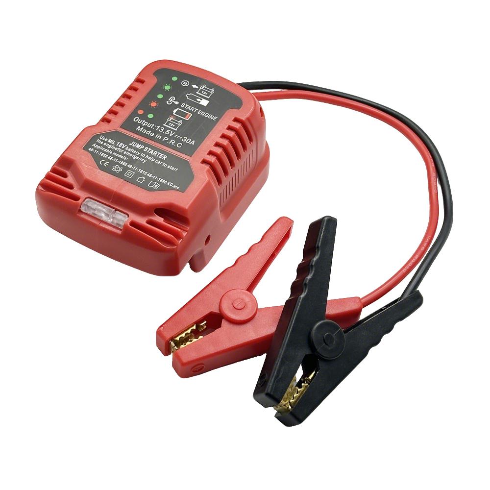 NEW Battery Jumper Cable Adapter for Milwaukee 18V Auto Car Jump Starter Booster Cable Heavy Duty Emergency Start Tool