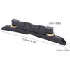 Dilwe Mandolin Bridge, Adjustable Ebony Bridge Mandolin Instrument DIY Repair Parts