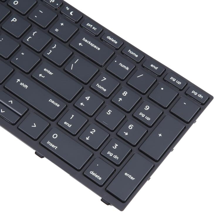 For HP Probook 450 G5 455 G5 470 G5 650 G4 650 G5 US Version Keyboard with Backlight (Black)