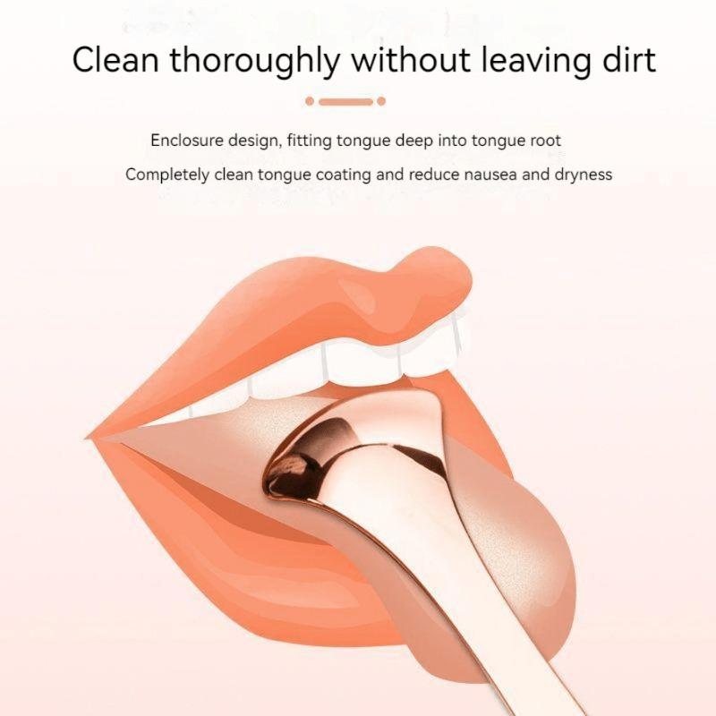 3Pcs/Set Tongue Scraper Tongue Cleaner Professional Safety Stainless Steel Oral Tongue Cleaning Tool To Reduce Bad Breath