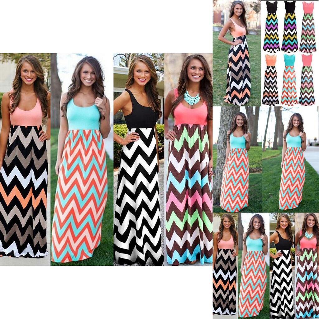Elegant Women's Boho Long Maxi Evening Cocktail Party Summer Beach Dress Sundress