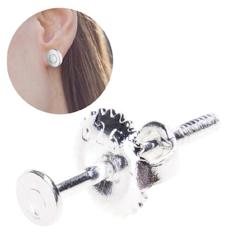 Elegant Screw On Earring Backs Sturdy Earplug Retainer Stylish Earring Back for Sports and Travel Enthusiasts
