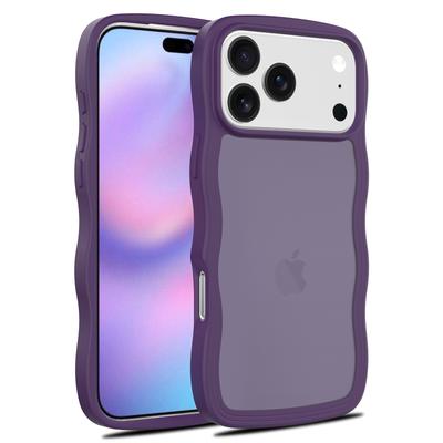 For IPhone 17 Series Phone Case Frosted Wave Pattern for Apple 17 Promax 2-in-1 Anti Drop Protective Case