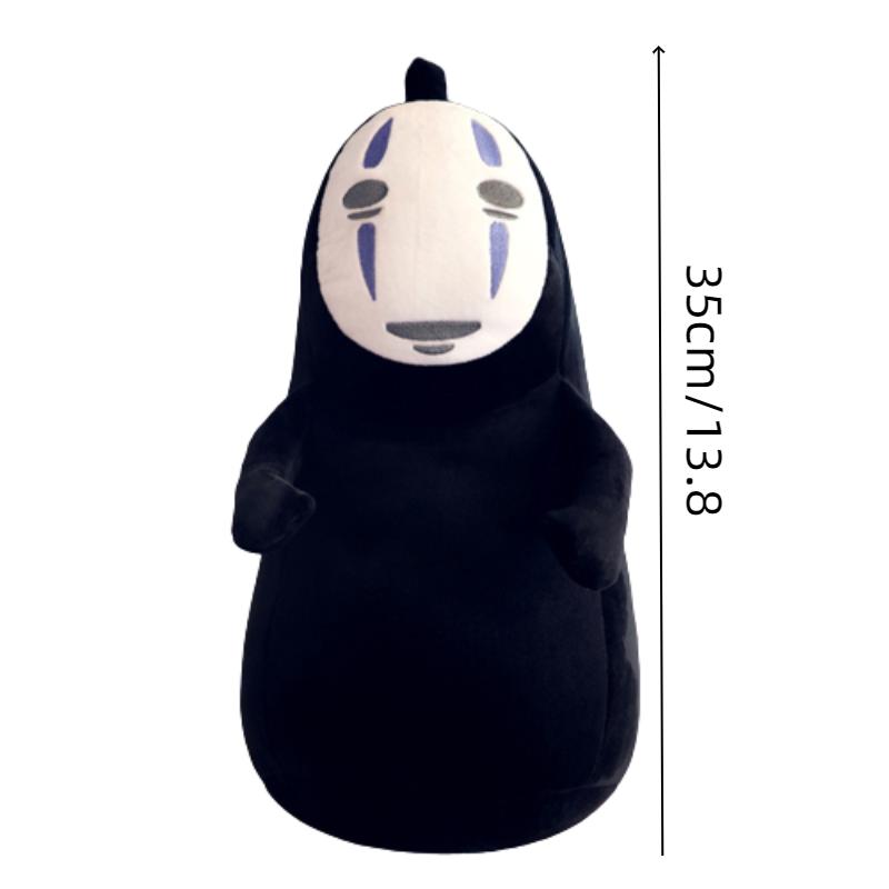 

Spirited No Away Face Man Stuffed Toy Blue Red Purple Decorations Decorative 35cm/13.78in синій