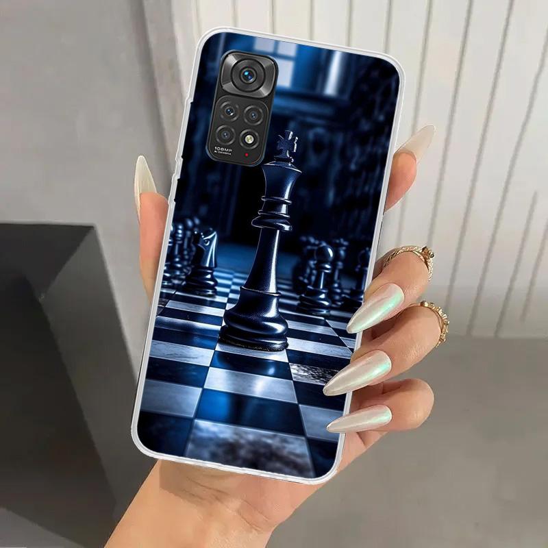 Competitive Chess Game Phone Case for Xiaomi Redmi Note Note 14 13 12S 12 11S 11 Pro Plus 11T 11E 10S 9 9S Soft Funda Print Shel