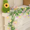Easter Garland 2 Pieces Artificial Spring Easter Egg Garland Decorations Artificial Spring Ornaments for Home Indoor Party Wall