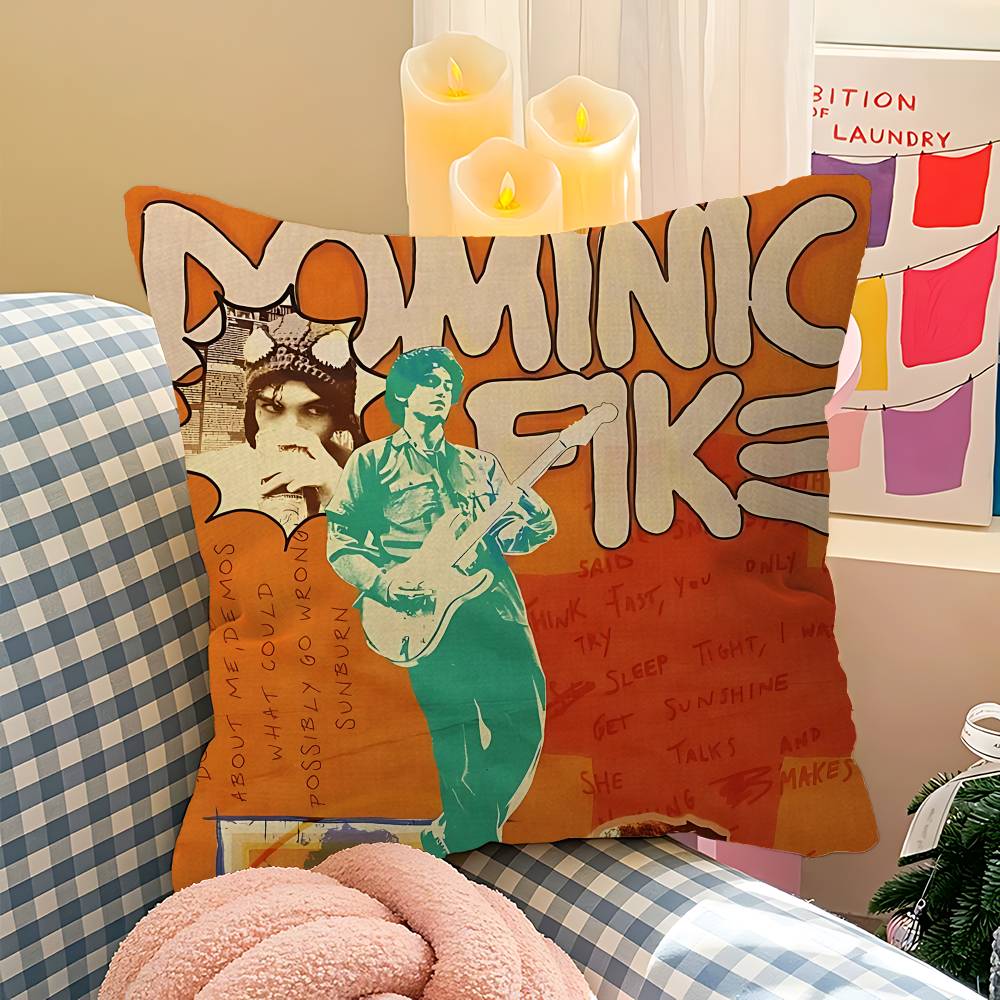 D-Dominic Singer F-Fike Cushion Cover Polyester Sofa Cushions Decorative Throw Pillows Home Decoration Pillowcover