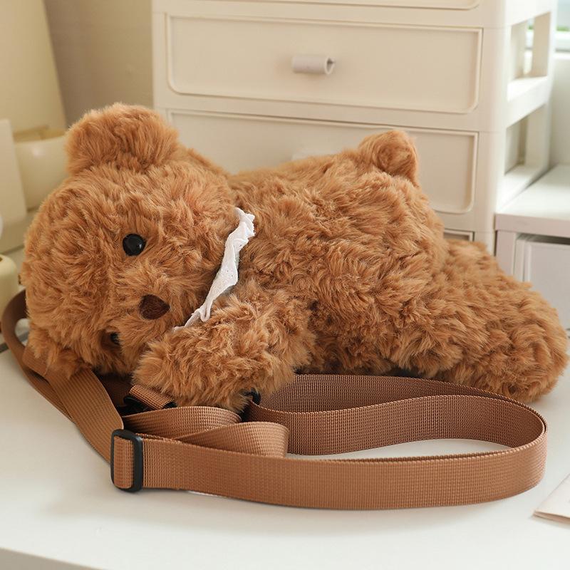 Spring Paradise Genuine Cartoon Bear Backpack Female Cute JK Girl Backpack Doll Plush Small School Bag