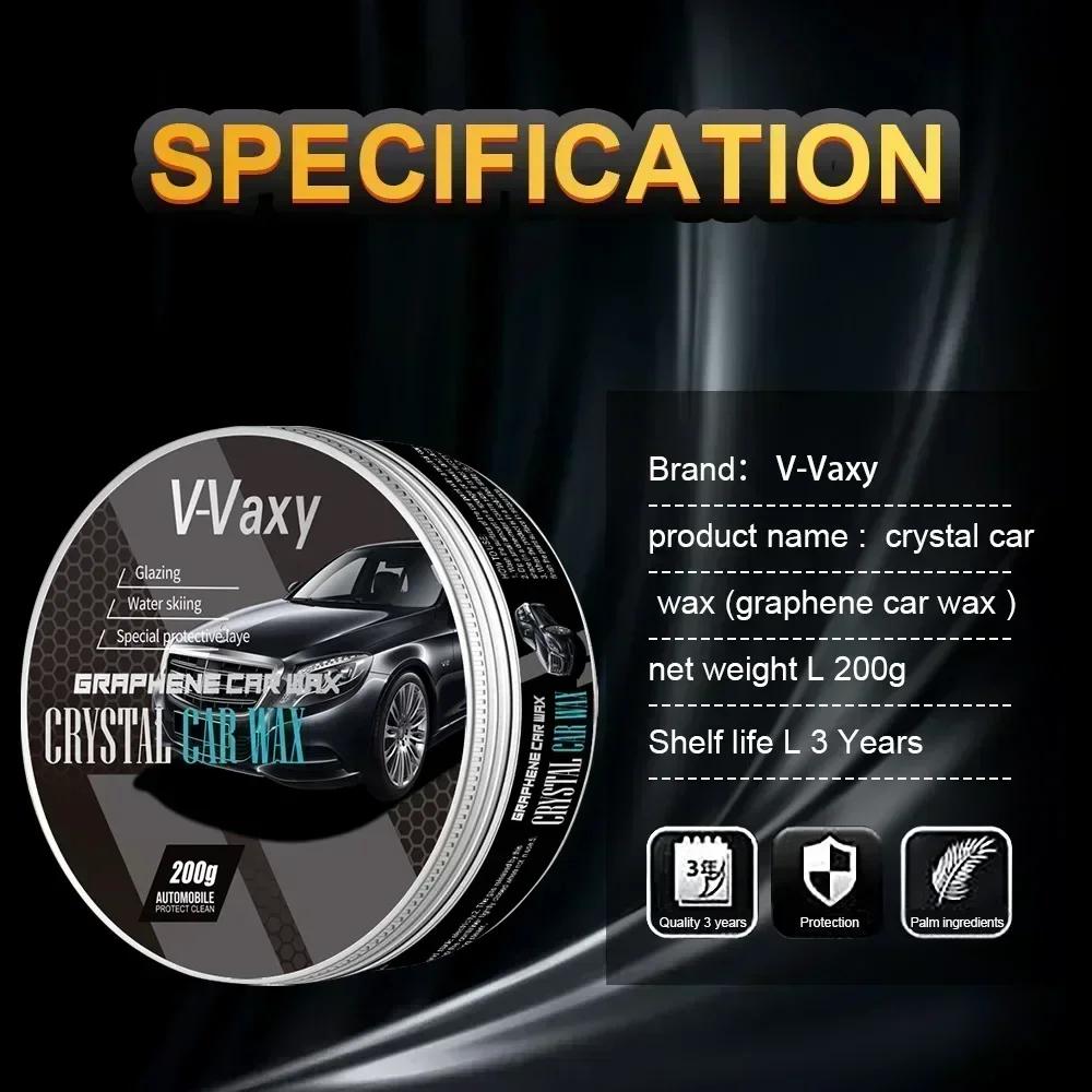 Car Wax Crystal Plating Set Hard Auto Wax Paint Care Coating Tiny Scratch Repair Car Polisher With Sponge Car Accessories