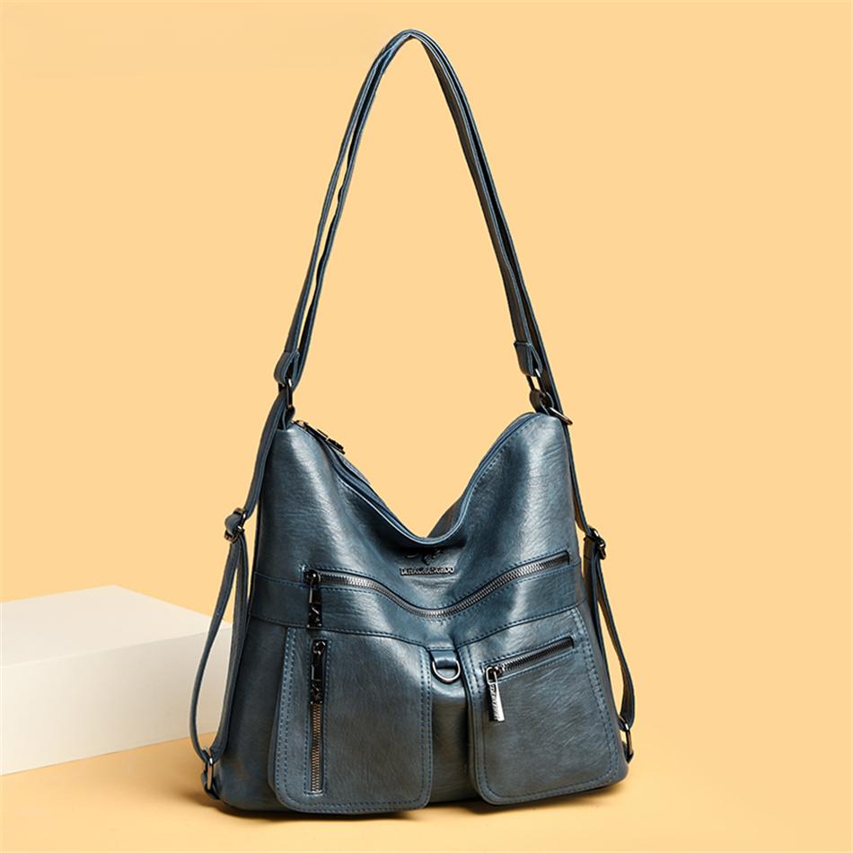 Hochwertige Luxus-Handtaschen aus Leder für Damen, Designer-Multifunktions-Umhängetaschen für Damen, Reiserucksack