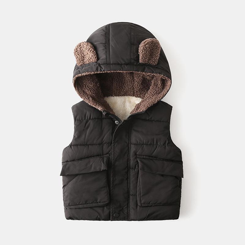 Boys' Cotton-Padded Jacket: Warm Korean-Style Kids' Autumn/Winter Zip-Up Top