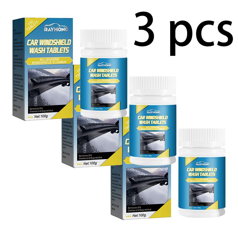RAYHONG Auto Windshield Cleaner Tablet Auto Glass Mirror Cleaner Oil Defogging Cleaner