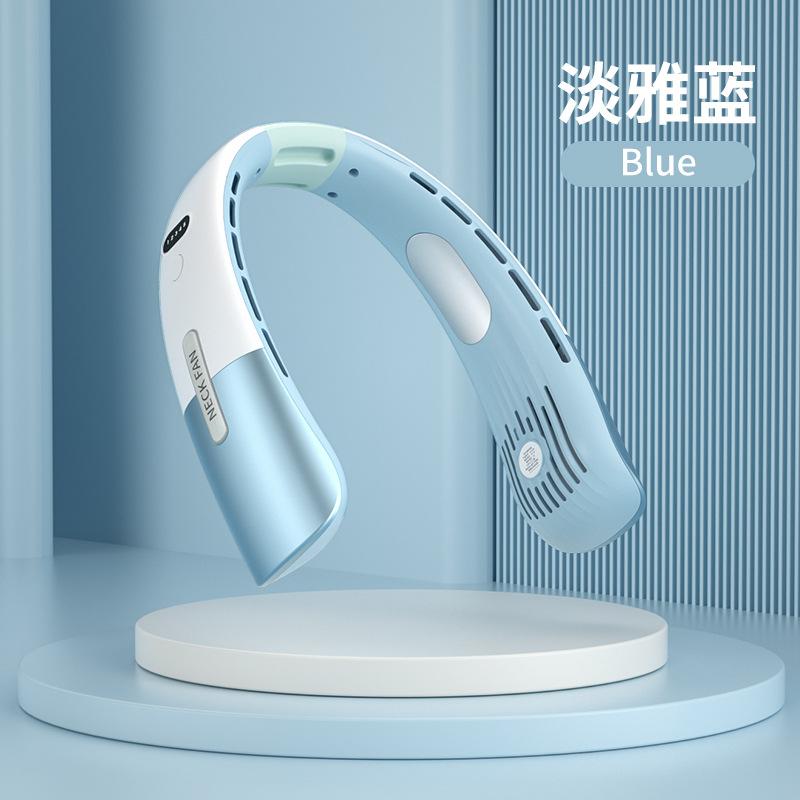 Neck fan silent portable refrigeration air conditioning fan long battery life bladeless outdoor office fan