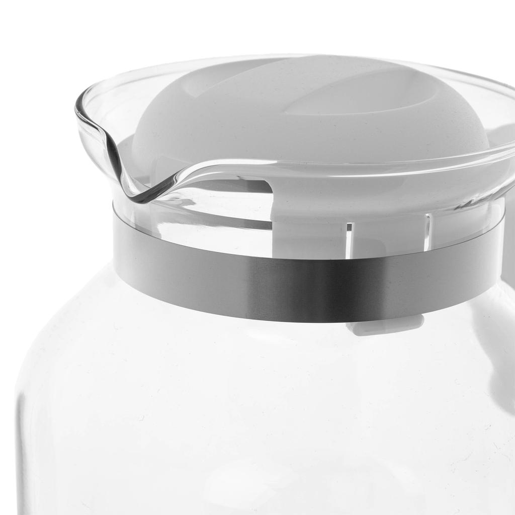 KADAX Dzbanek Żaroodporny Z Pokrywką Do Herbaty Szklany 1,5L