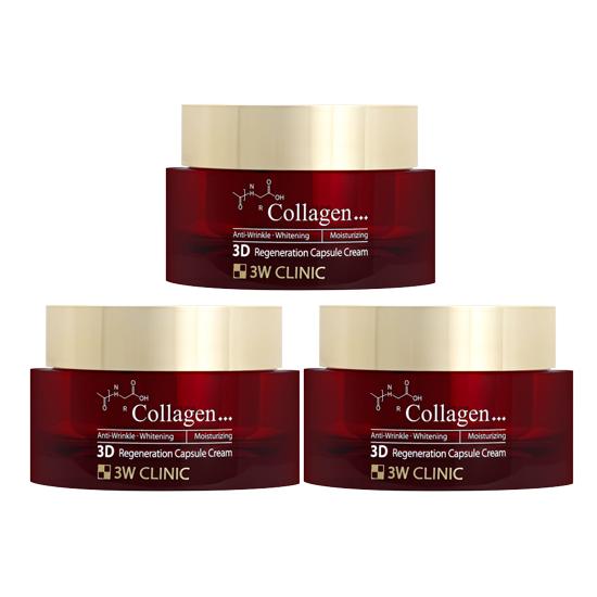 3w Clinic Collagen 3D Regeneration Capsule Serum 55g, Capsule Cream 55g  (7 Options)