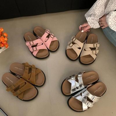 Slippers Women's Shoes Wear New Summer Mori Retro Versatile Word Beach Cool Slippers Temperament