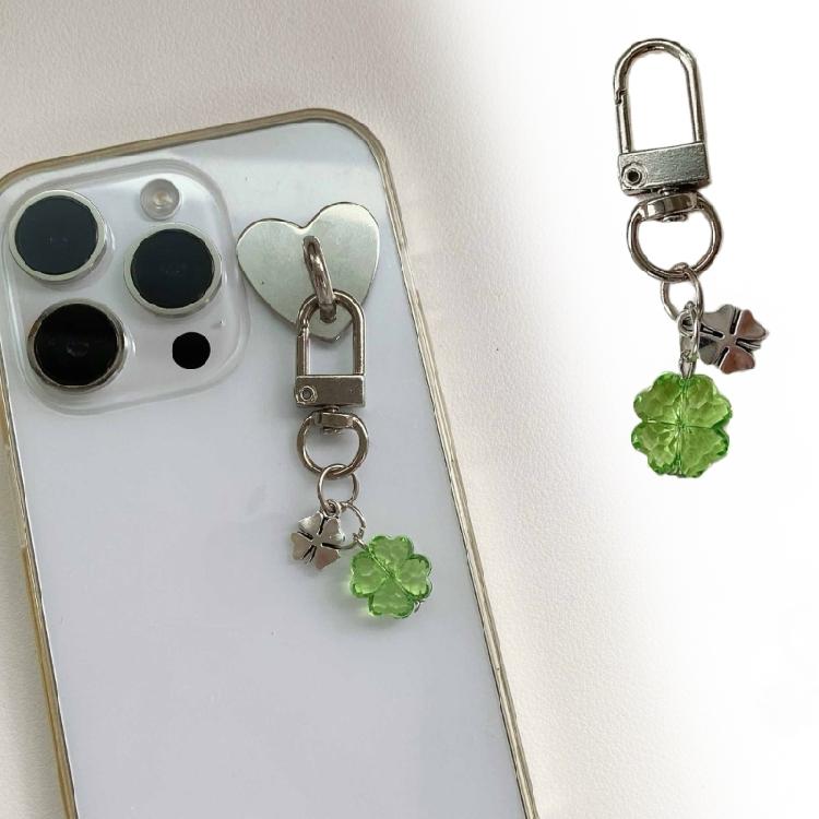 Versatile Use Four Leaf Clovers Phone Chain Multipurpose Phone Lucky Charm Keychain for Keys and Wallets Accessory