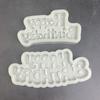 1Pc Silicone 3D Happy Birthday Mold DIY Ice Jelly Chocolate Mould English Letter Mold Bake Birthday Cake Decor Tool Mould