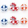 2Pcs/Set Creative Magic Snake Shape Toy Game 3D Cube Puzzle Twist Puzzle ToyS Gift Random Color
