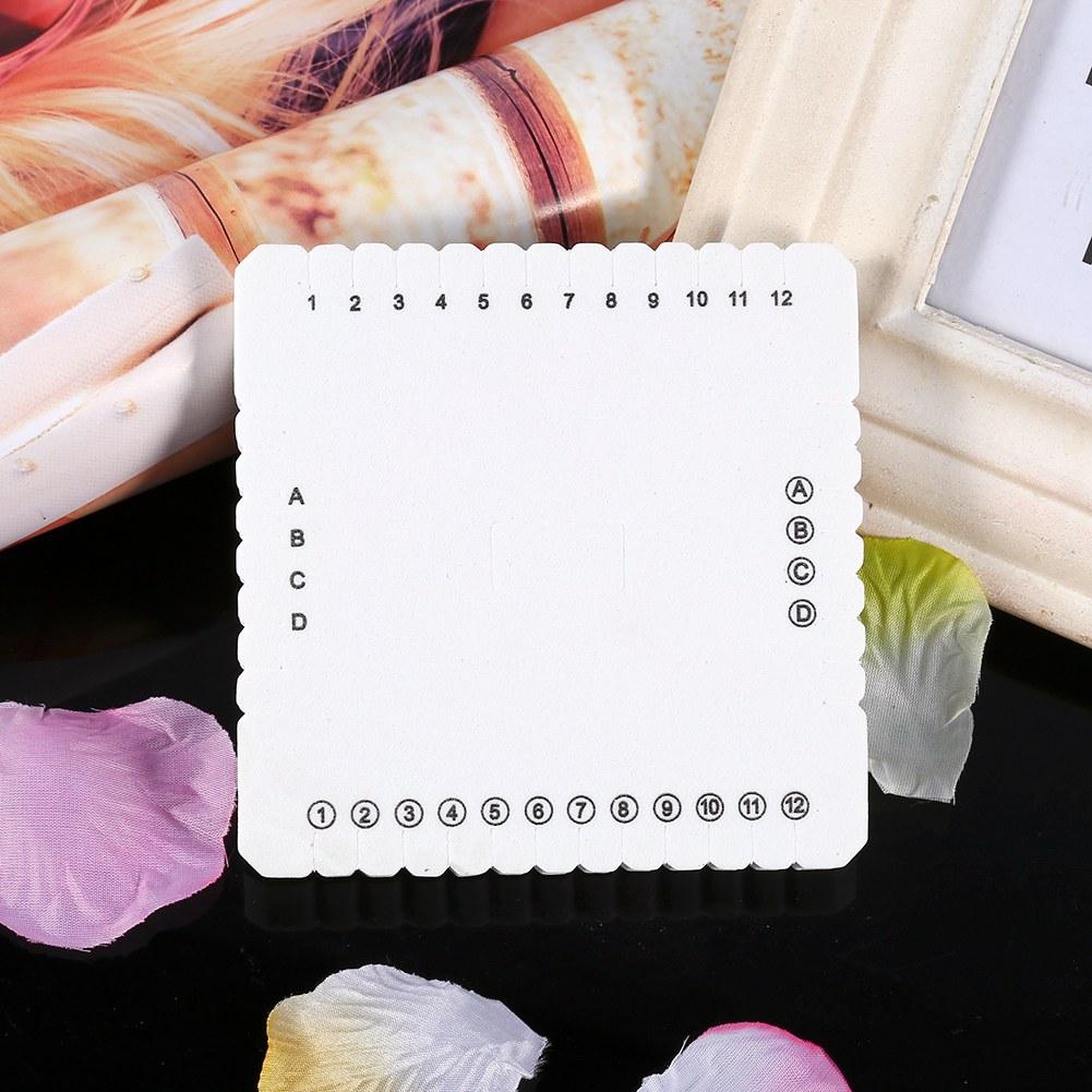 White Square EVA Foam Thread Disk Braiding Plate Braided Weaving Board(105mm)