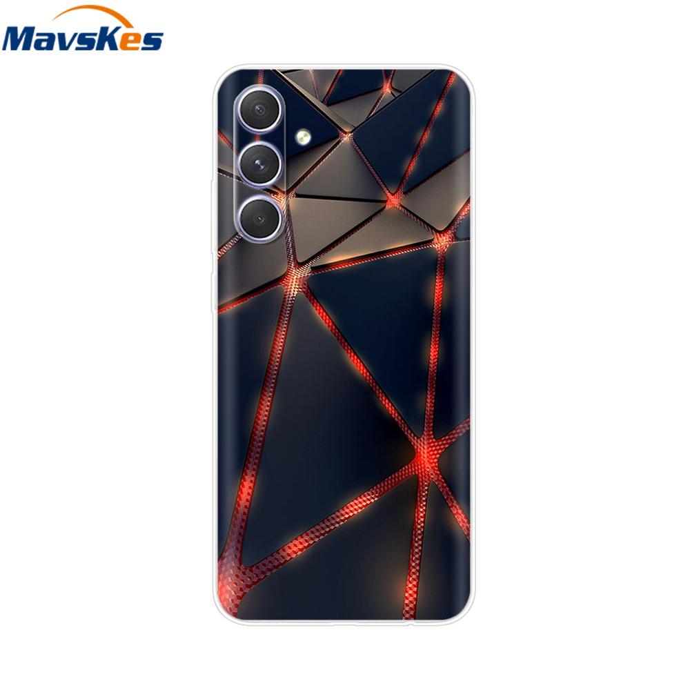 Shockproof Clear Silicone Soft Phone Back Case For Samsung Galaxy A55 5G SM-A556V A 55 Cases Cover Coque Shell Bags Mask Fundas