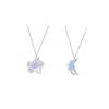 2023 Cute Trendy Star Moon Sugar Necklace New Moon Cloud Collarbone Chain Will Change Color Sugar Birthday Women's Gifts Jewelry