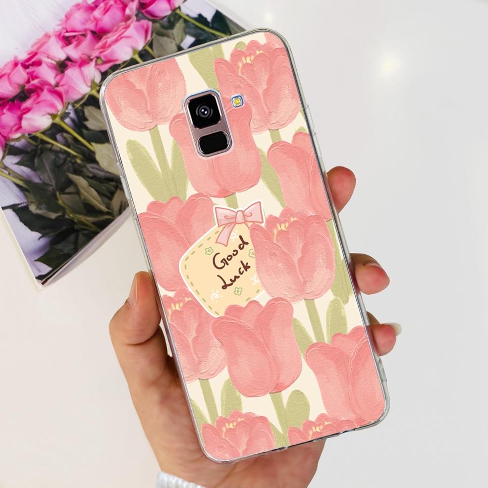 For Samsung Galaxy A8+ A8 Plus Case New Butterfly Flower TPU Soft Silicon Cover For Samsung A8+ 2018 SM-A730F Phone Case Funda