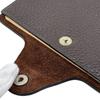 HERMES leather Uris mini Notebook cover Brown leather unisex Used