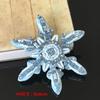 Snow Crystal Rhinestone Sequins Patches Applique Beaded Collar Sewing On Patch Fashion Clothing Bag Decoration Patch Accessories