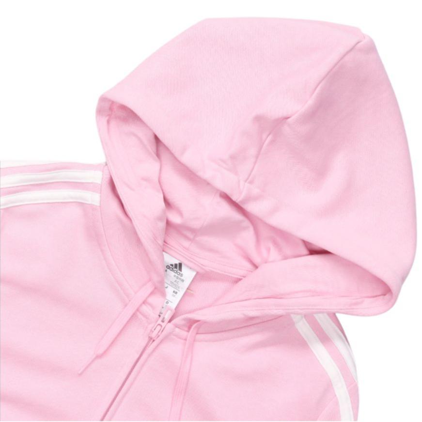 adidas Essentials Bluza z kapturem zapinana na zamek w bloku kolorów Kurtka sportowa casualowa Kurtka damska Różowa HL2059