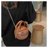 Trendy Letter Chain Basketball Bag New Fashion Korean Style Solid Color Simple Handheld Shoulder Bag for Women