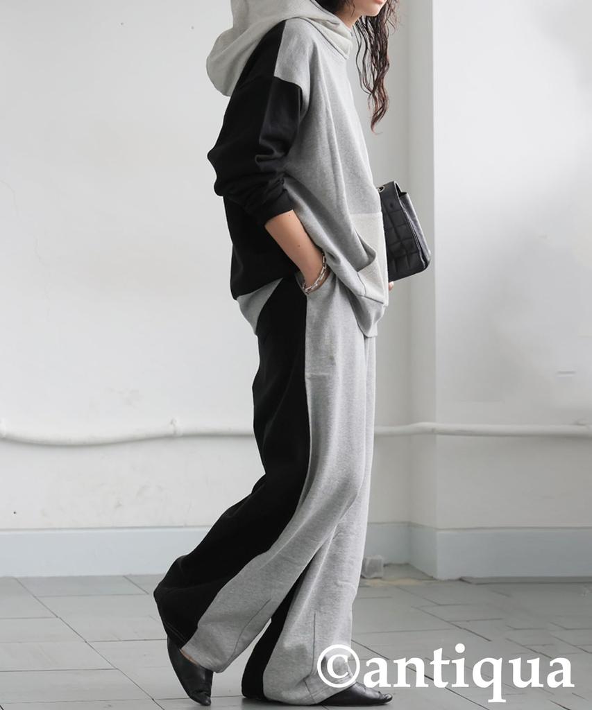 Antiqua Fleece Weite Größe Heide Damen Zweifarbige Jogginghose, Passform, 15, Grau, ZA-00277