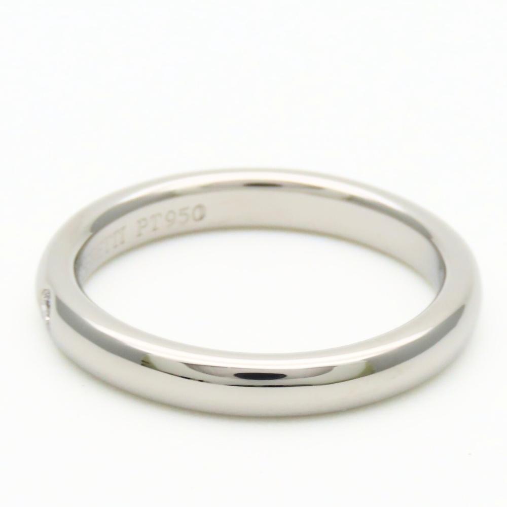 Used TIFFANY&Co. Ring Stacking Band EU#46.5 Pt950Platinum 4.3g Platinum El Saperetti