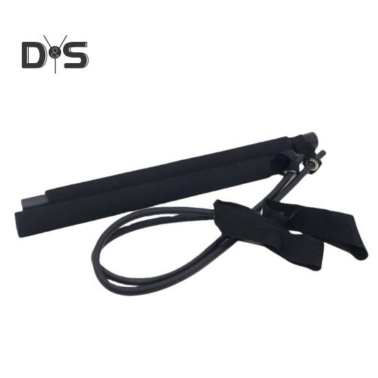Pilates Bar with Resistance Band Strength Training Body Stretching Leg Hip Waist Arm Exercise Bar Home Gym Workout Men Women Fitness Equipment