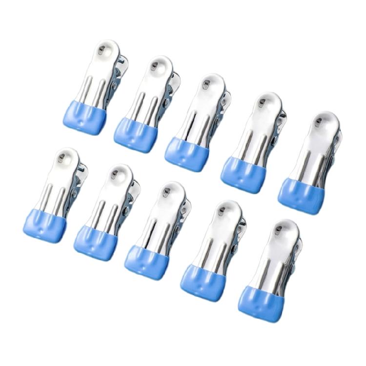 10pcs Sandproof Towel Clamps Heavy Duty Stainless Steel Clothespins Clothes Fasteners for Beach Lovers and Campers Use
