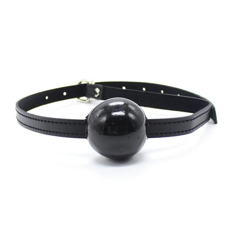 PU Leather Band Silicone Ball Oral Fixation Sex Toys for Couples Adult Games Mouth Gag Mouth Stuffed BDSM Bondage Accessories