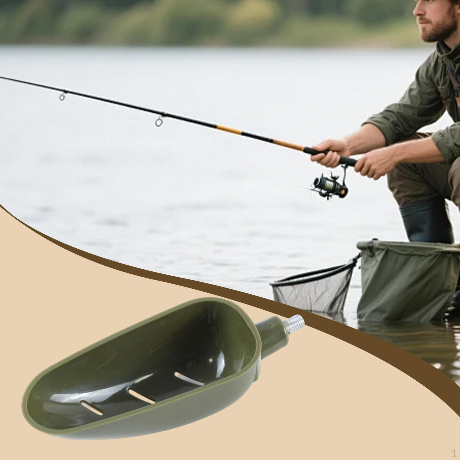 Fishing Lure Spoon Head Feeding Tool Distant Casting, Convenient, Professional for Carp Bass and S